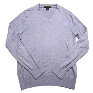 Banana Republic Luxury Blend V Sweater Woman's Small Silk/Cotton/Cashmere Purple